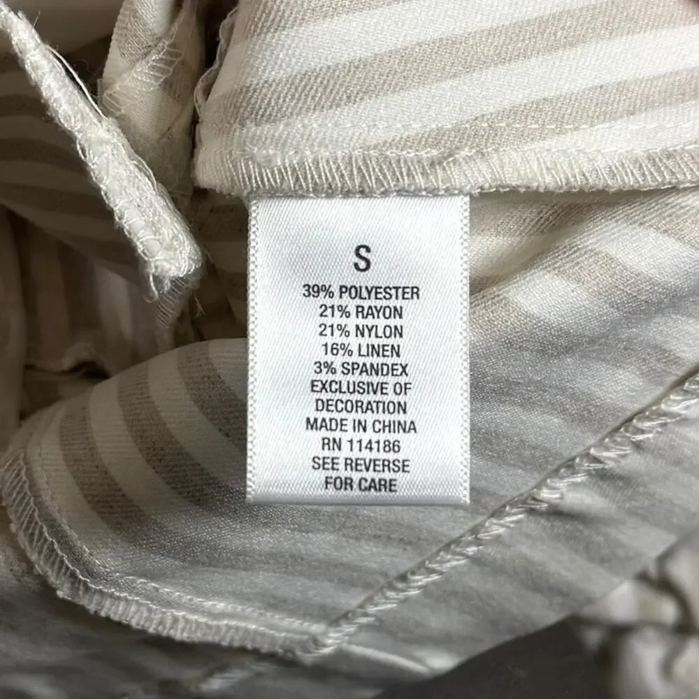 Roz & Ali Women's SZ S Striped Blazer w/ Lace Accents Cutesy Cottagecore - Picture 4 of 8